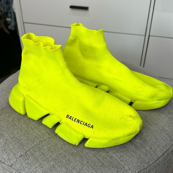 Authentic Balenciaga Women's Speed 2.0 Knit High Top Sock Sneakers bold - Picture 1 of 7